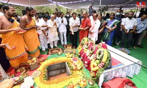CM KCR Laid Foundation Stone to Erragadda Tims in Hyderabad CM KCR Laid Foundation Stone to Erragadda Tims in Hyderabad