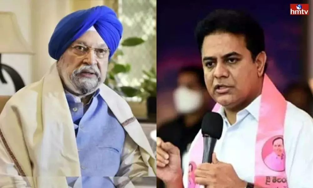 Twitter War Erupts Between Union Minister Hardeep Singh Puri and Telangana Minister KTR