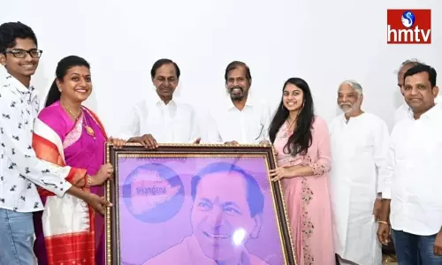 AP Minister Roja Meets Telangana CM KCR AP Minister Roja Meets Telangana CM KCR