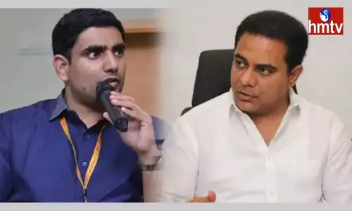 Nara Lokesh Support KTR Comments On AP Roads and Power Issues Nara Lokesh Support KTR Comments On AP Roads and Power Issues