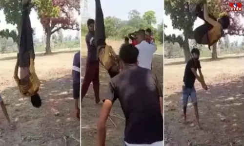 Chhattisgarh Man Hung Upside Down From Tree