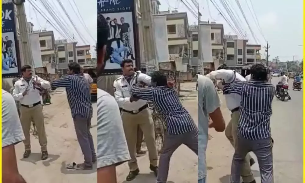 Car Driver Attack on Traffic Constable