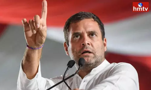 Rahul Gandhi Met Party Leaders at Gandhi Bhavan