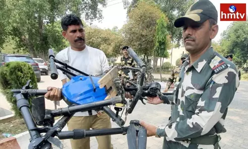 BSF Shoots Drone Carrying Heroin From Pakistan BSF Shoots Drone Carrying Heroin From Pakistan