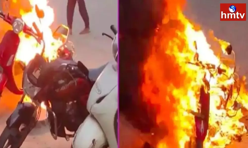 Electric Bike Caught Fire in LB Nagar Hyderabad