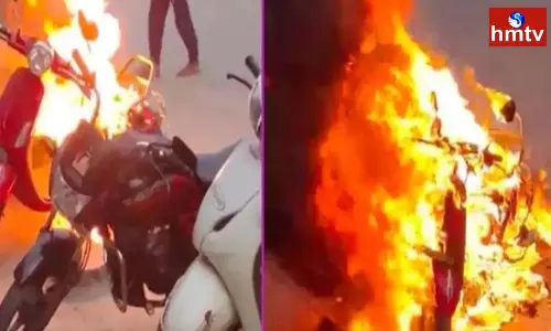 Electric Bike Caught Fire in LB Nagar Hyderabad