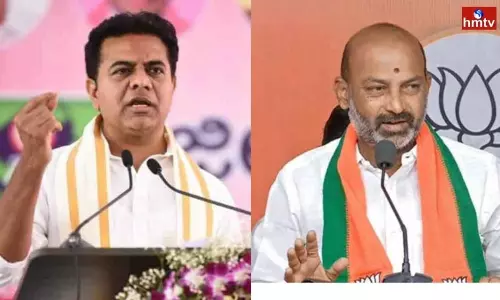 KTR Files Defamation Case Against Bandi Sanjay