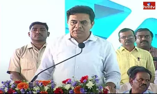 Minister KTR Visits Nagarjuna Sagar in Nalgonda District Minister KTR Visits Nagarjuna Sagar in Nalgonda District