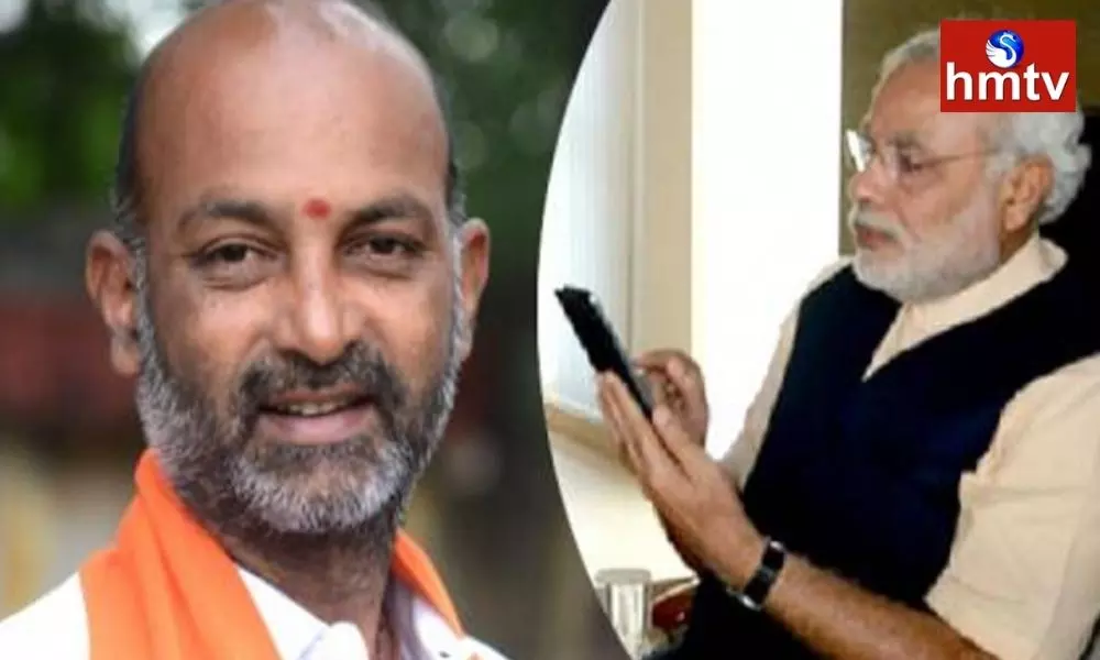 Pm Modi Phone Call to Bandi Sanjay