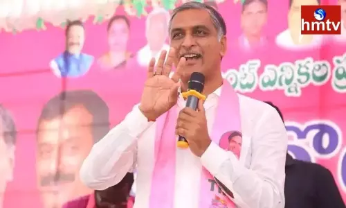 Minister Harish Rao Slams Central Government Over Petrol Diesel Prices Minister Harish Rao Slams Central Government Over Petrol Diesel Prices