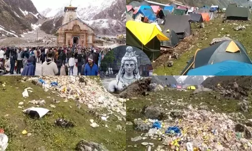 Kedarnath Littered With Plastic Waste and Garbage Kedarnath Littered With Plastic Waste and Garbage