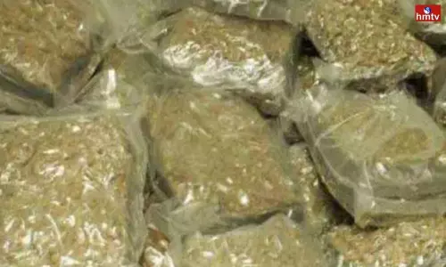 TS Police 470 Kg Ganja Seized at Pedda Amberpet Hyderabad | Live News Today