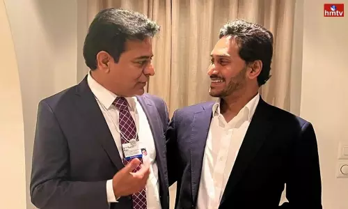 AP CM YS Jagan and KTR Met in Davos | Live News Today AP CM YS Jagan and KTR Met in Davos | Live News Today