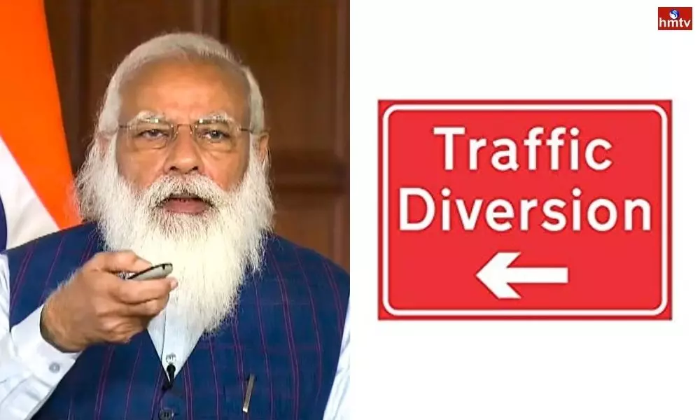 Traffic Diversion in Hyderabad due to PM Narendra Modi Tour | Live News