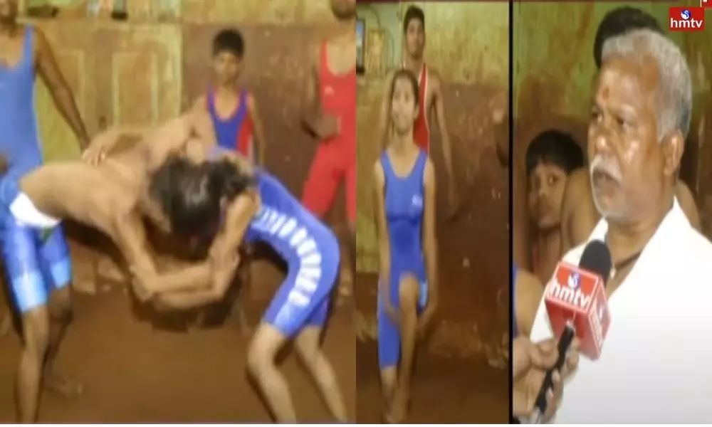 Real Dangal in Hyderabad Old City 14 Years Girl Excelling in Wrestling | Live News Today