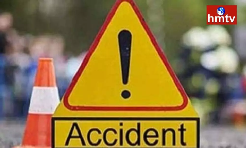 Road Accident Near Vijayawada Screw Bridge