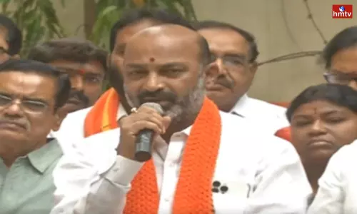 Bandi Sanjay Participating in the Telangana Formation Day Celebrations