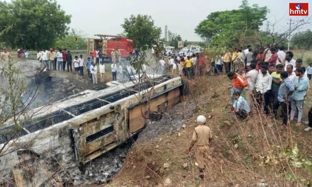 7 Dead As Bus Catches Fire In Karnatakas Kalaburagi | Live News