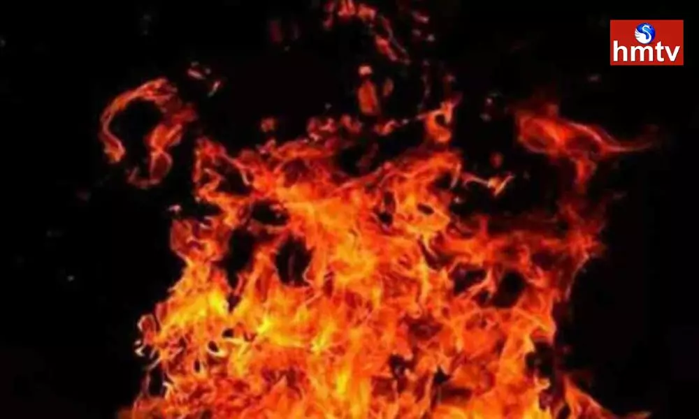 Fire Accident in Karimnagar Alugunur
