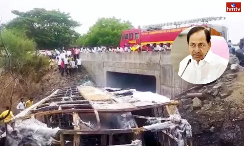 CM KCR Announces Rs 3 Lakh Ex-Gratia for kin of Karnataka Road Accident Victims
