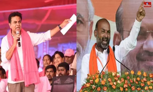 Bandi Sanjay Accepted the Minister KTR Challenge | TS News