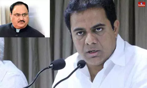 KTR Targets JP Nadda on Twitter