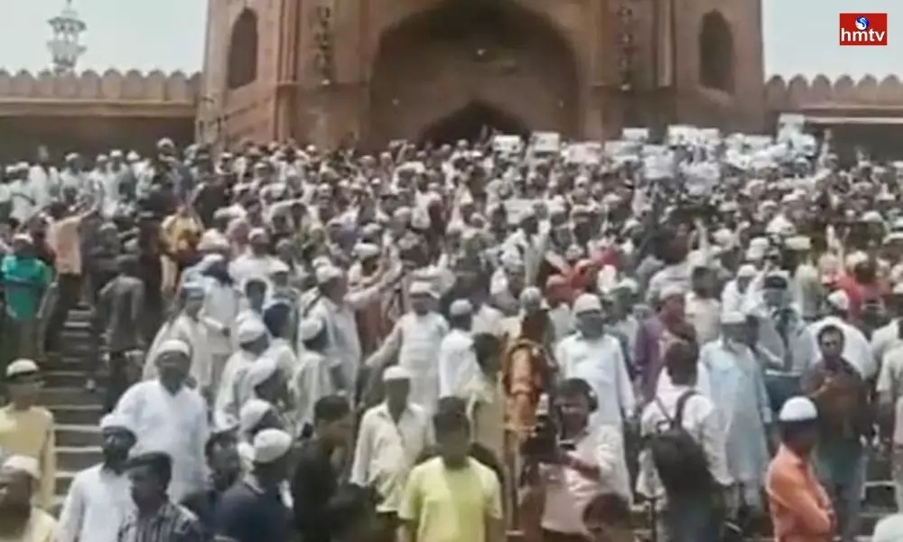Muslims Protest Against Nupur Sharma Remarks on Prophet Mohammed