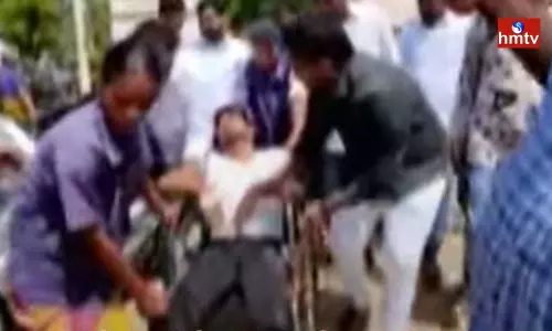 YCP Leaders Attack on TDP Counselor in Tadipatri YCP Leaders Attack on TDP Counselor in Tadipatri