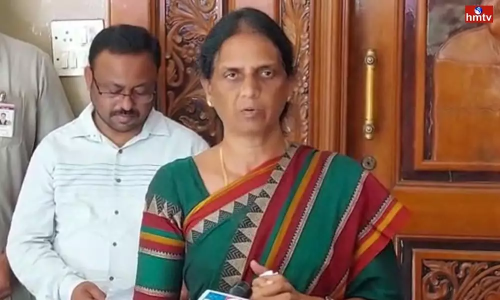 Minister Sabitha Indra Reddy that the Infrastructure in Schools has been Increased