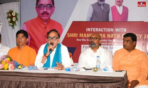 Union Minister Mahendra Nath Pandey Tour in Nizamabad District