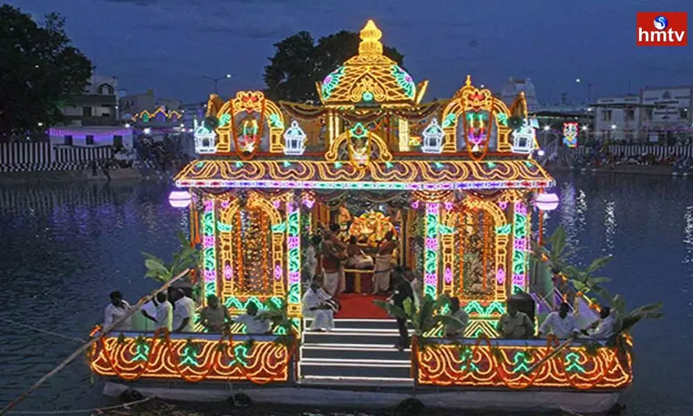 Padmavati Ammavari Theppotsavam in Thiruchanur