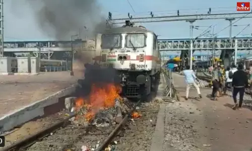 Tension at Secunderabad railway station | Hyderabad News Tension at Secunderabad railway station | Hyderabad News