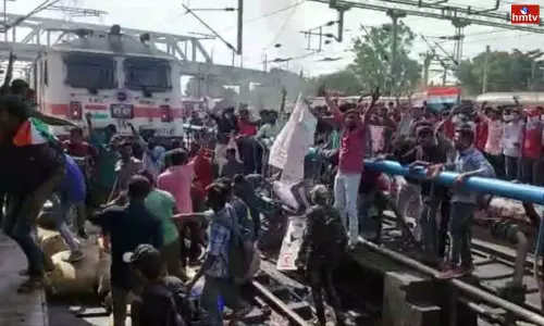 Agneepath Scheme Protests in Secunderabad Railway Station Agneepath Scheme Protests in Secunderabad Railway Station