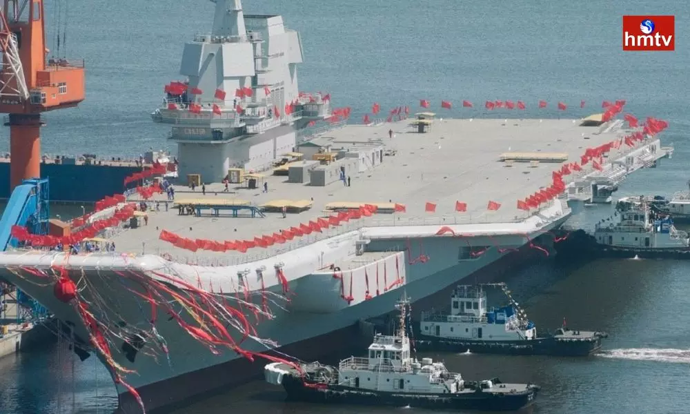 China Launches High-Tech Aircraft Carrier Named after Province Opposite Taiwan