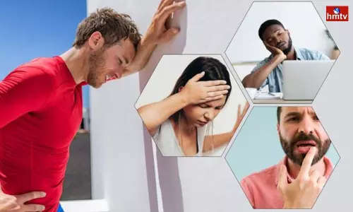 These symptoms appear on the face due to lack of water in the body