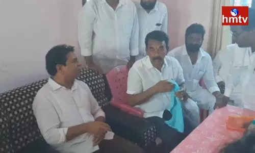 KTR Visits EX Minister Jupally Krishna Rao House KTR Visits EX Minister Jupally Krishna Rao House