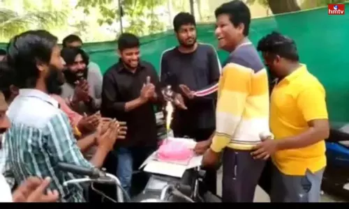 Rowdy Sheeter Birthday Celebrations at the Police Station