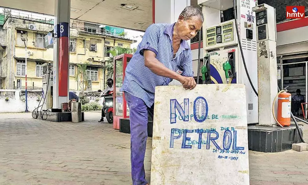 No Stock Board at Petrol Filling Stations