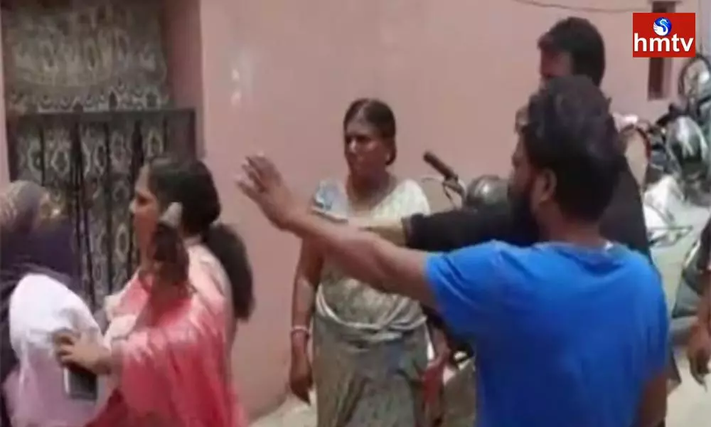 Wife Protest at Husband House In Vanasthalipuram