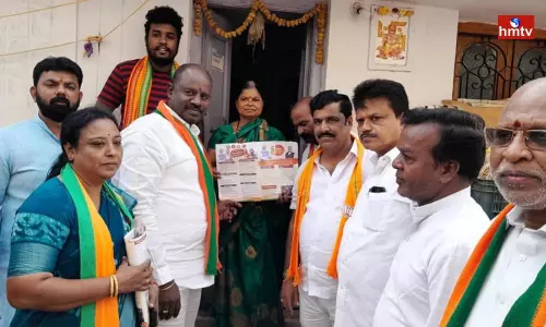 BJP Sama Rangareddy Basti Baata in LB Nagar