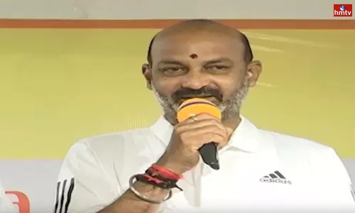 Bandi Sanjay Puja At Parade Ground