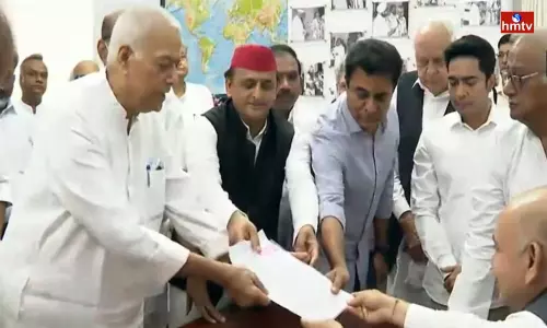 Yashwant Sinha Files Nomination for Presidential Polls