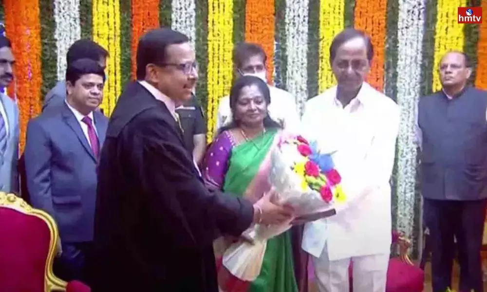 Ujjal Bhuyan Was sworn in as Chief Justice of Telangana High