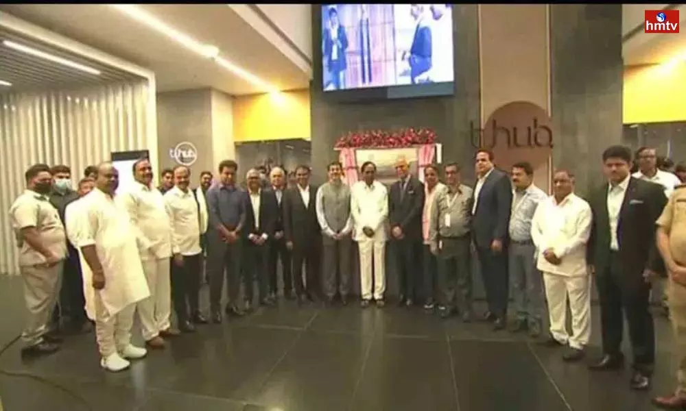 CM KCR Inaugurated T-Hub phase 2 in Hyderabad