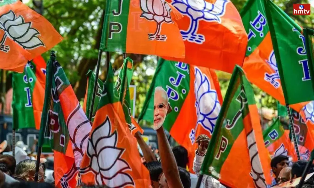 Hyderabad is With Flexes and  BJP Flags