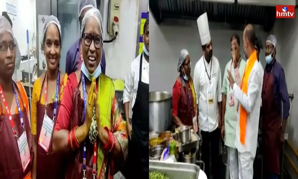 Bandi Sanjay Examined Telangana Food Recipes