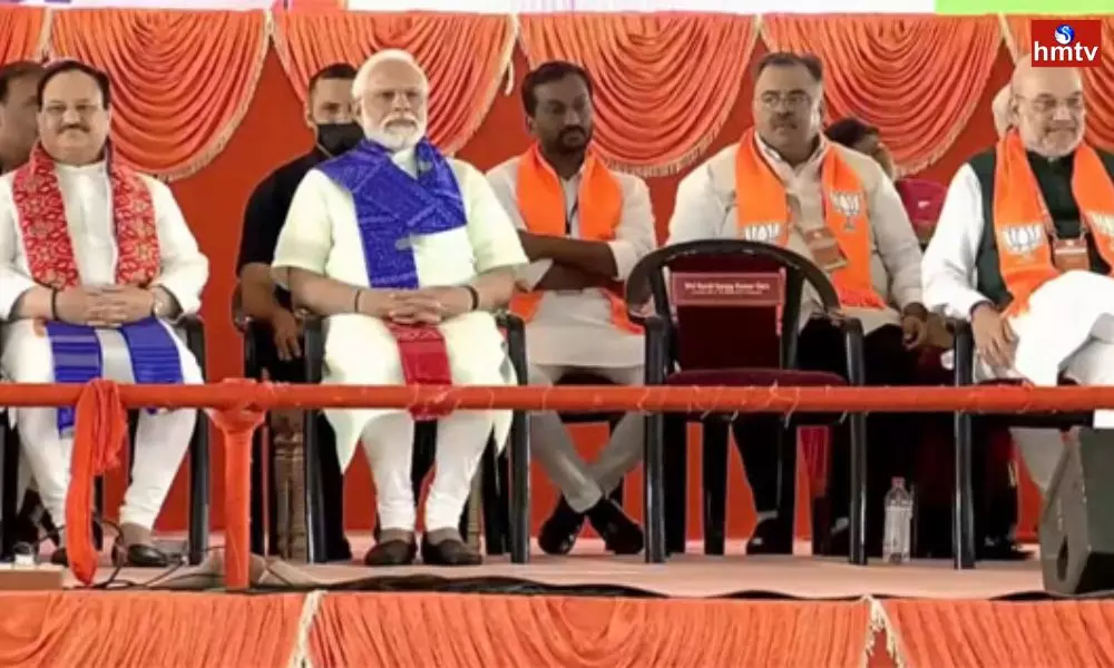 Prime Minister Modi on  BJP Vijaya Sankalpa Sabha