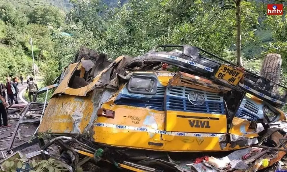 16 killed as bus falls into gorge in Himachal Pradesh | Telugu News