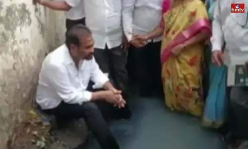 MLA Kotamreddy Sridhar Reddy Demanded to Solve the Drainage Problem