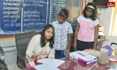 IAS Officers Children Joins Patamata Zilla Parishad School